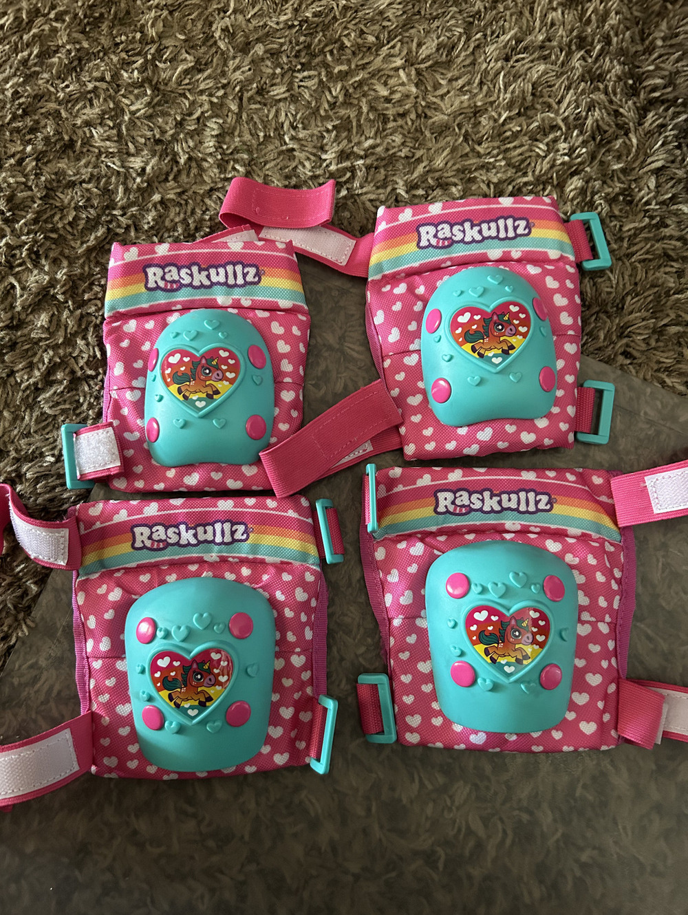 Raskullz Kids Pink Protective Knee and Elbow Pads Set